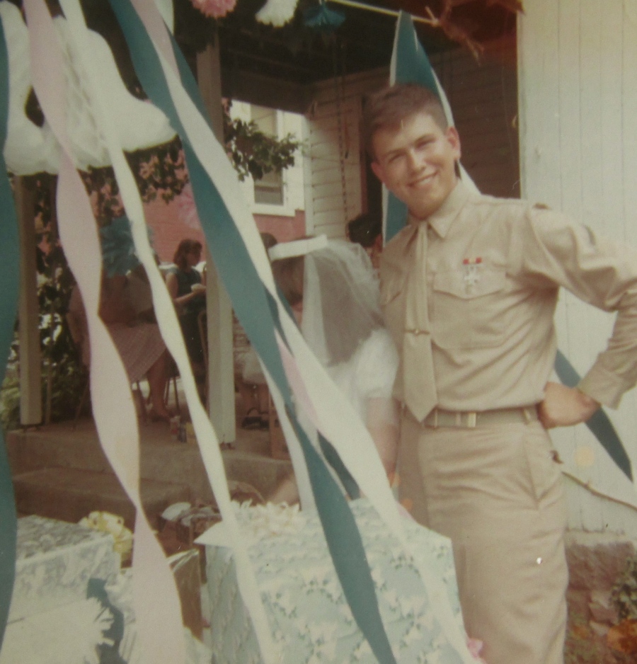 Gettle when he got married on June 17, 1967 before he went to Vietnam with the Marine Corps. He was 18 years-old at the time. Photo provided