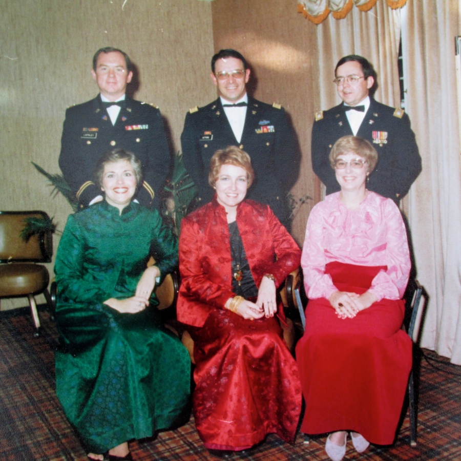Letterie and his wife, Angela, is the couple in the center at a Christmas party held at the officers club in Korea in 1980. Photo provided